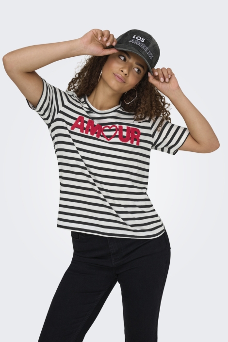 Only onlkiko life s/s o-neck terry top c